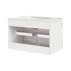Zia Wall-Mount Bathroom Vanity with Marble Sink by Modway
