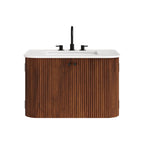 Zia Wall-Mount Bathroom Vanity with Marble Sink by Modway