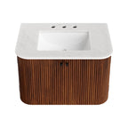 Zia Wall-Mount Bathroom Vanity with Marble Sink by Modway