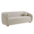 Holland 85" Chenille Fabric Sofa by Modway - Dove Gray / Navy / Taupe