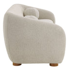 Holland 85" Chenille Fabric Sofa by Modway - Dove Gray / Navy / Taupe