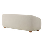 Holland 85" Chenille Fabric Sofa by Modway - Dove Gray / Navy / Taupe