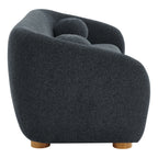 Holland 85" Chenille Fabric Sofa by Modway - Dove Gray / Navy / Taupe