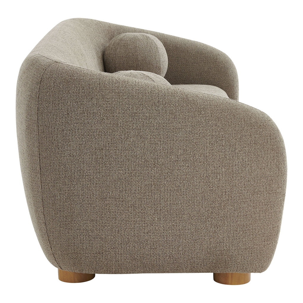 Holland 85" Chenille Fabric Sofa by Modway - Dove Gray / Navy / Taupe