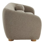 Holland 85" Chenille Fabric Sofa by Modway - Dove Gray / Navy / Taupe