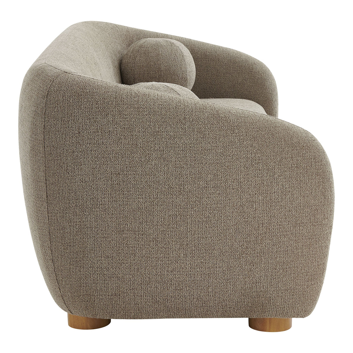 Holland 85" Chenille Fabric Sofa by Modway - Dove Gray / Navy / Taupe