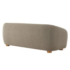 Holland 85" Chenille Fabric Sofa by Modway - Dove Gray / Navy / Taupe