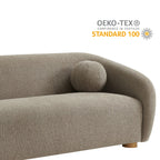Holland 85" Chenille Fabric Sofa by Modway - Dove Gray / Navy / Taupe
