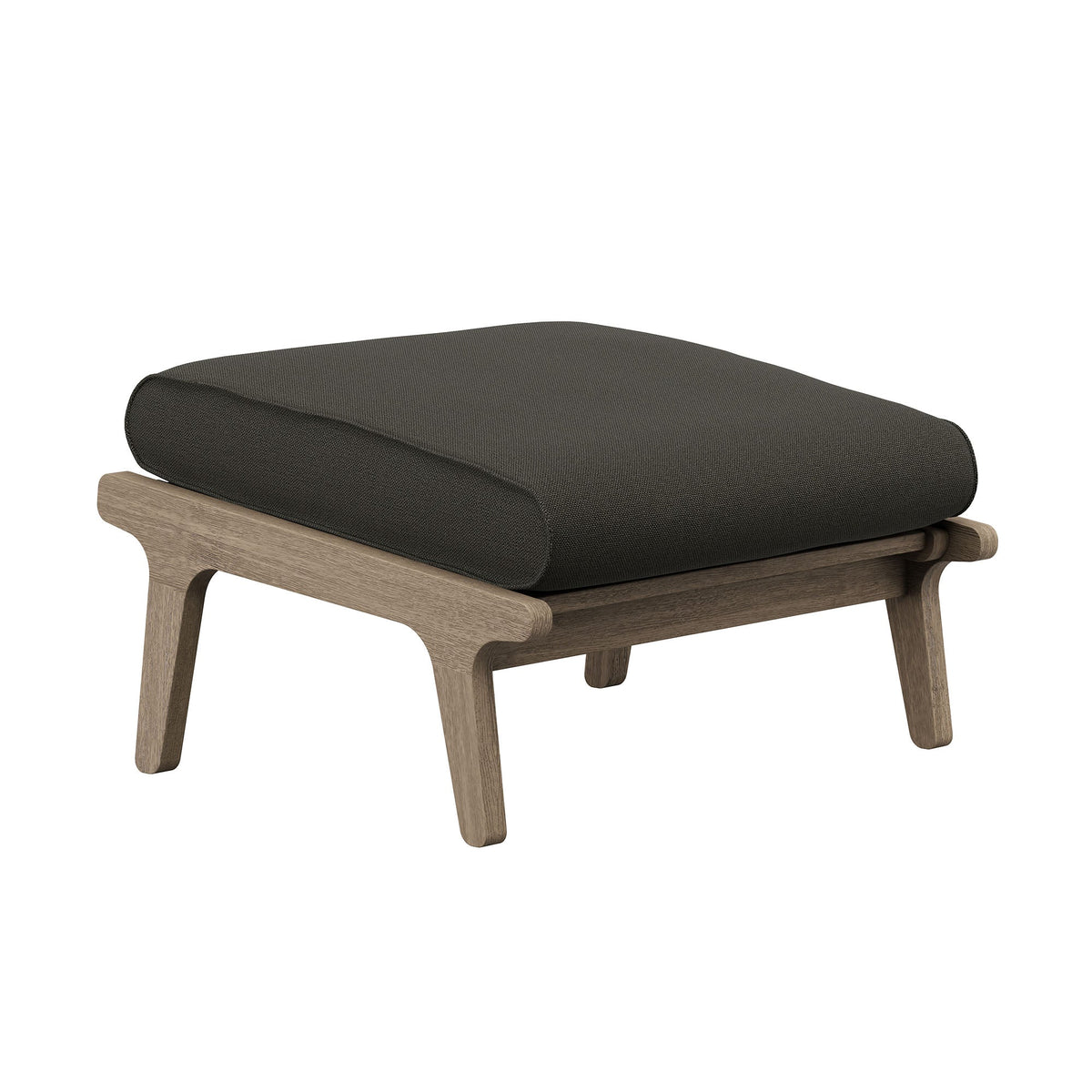 Saratoga Outdoor Patio Teak Ottoman by Modway