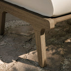 Saratoga Outdoor Patio Teak Ottoman by Modway