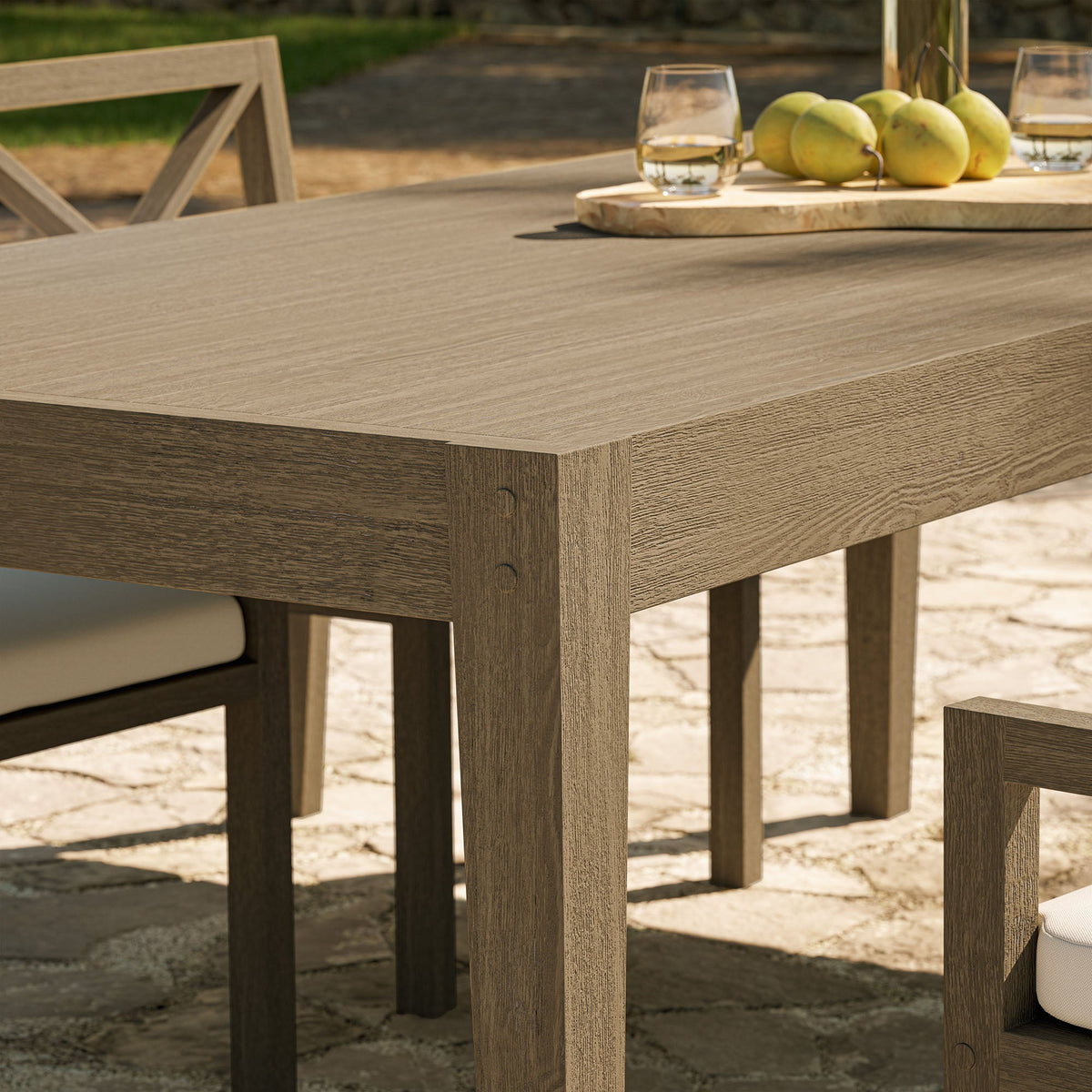 Northlake 83" Rectangular Outdoor Patio Teak Dining Table by Modway