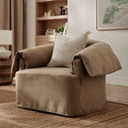 Lark Slipcovered Fabric Oversized Armchair by Modway