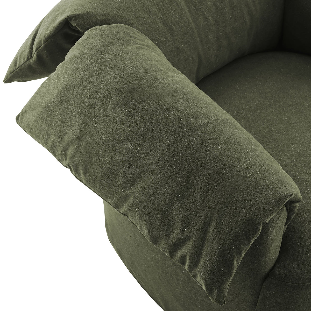 Lark Slipcovered Fabric Oversized Armchair by Modway