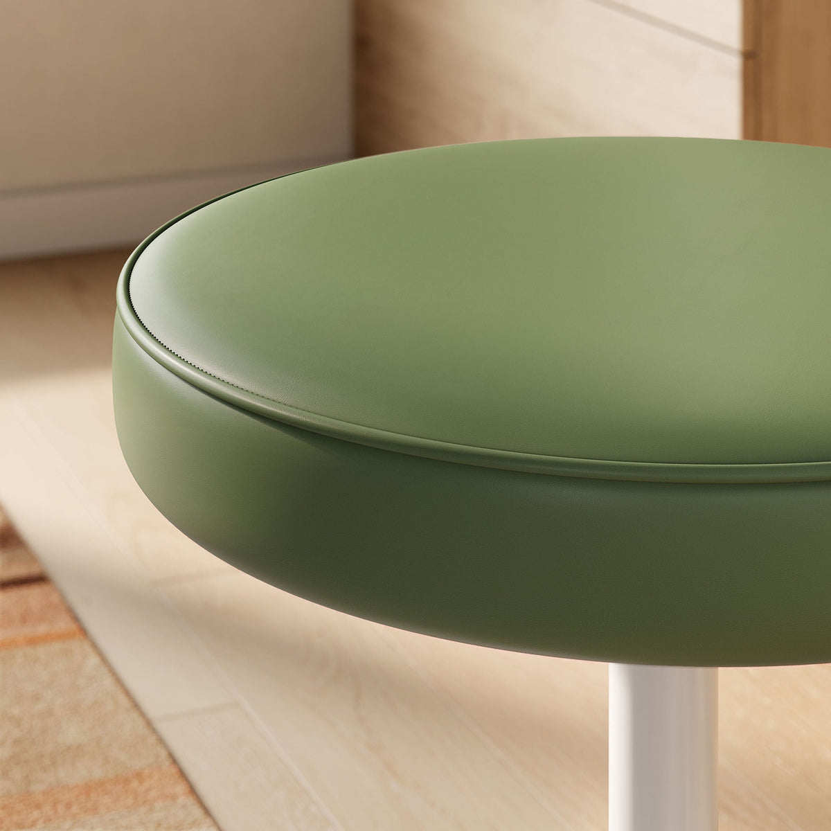Lippa Vegan Leather Round Stool by Modway