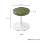 Lippa Vegan Leather Round Stool by Modway