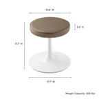Lippa Vegan Leather Round Stool by Modway