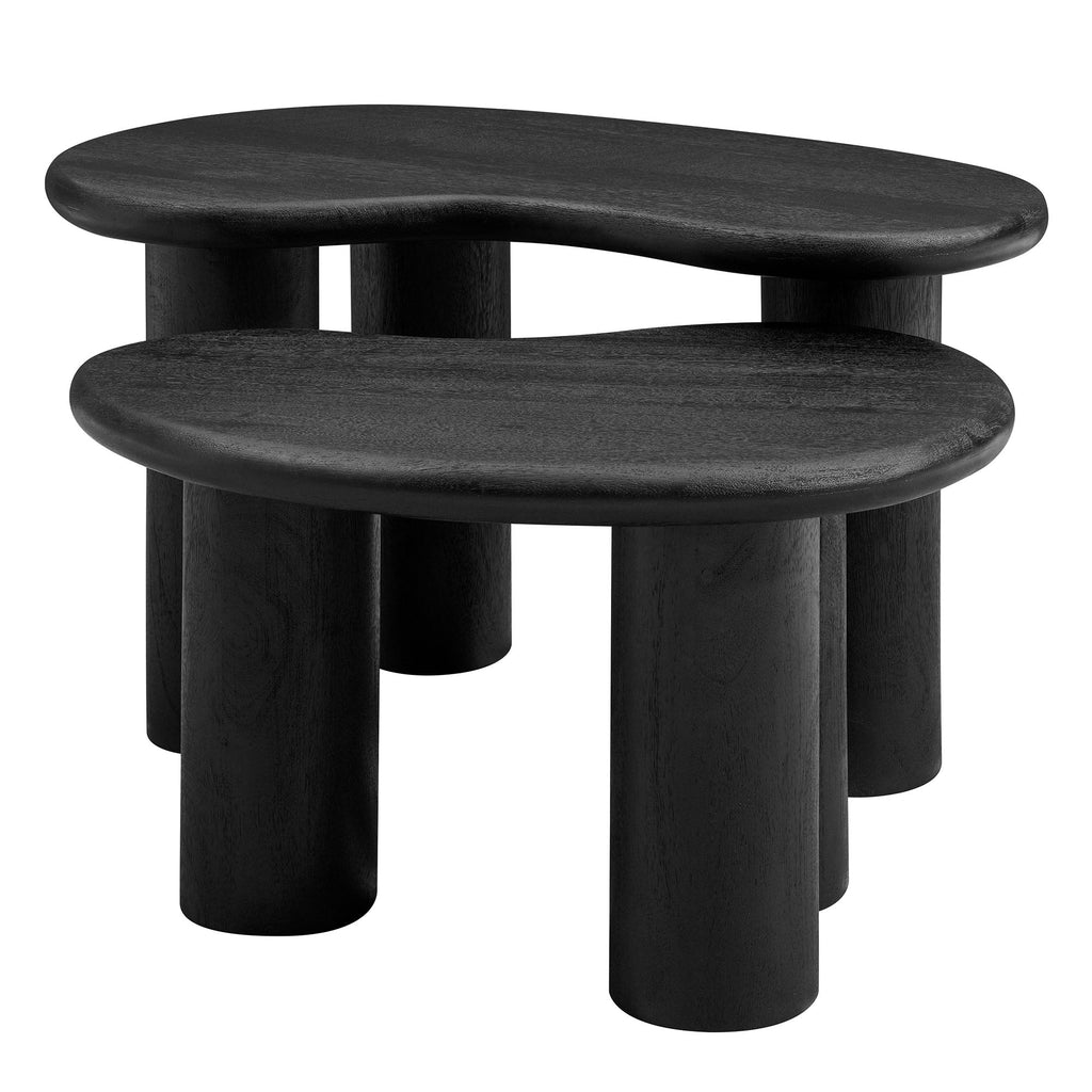 Hackney Mango Wood Nesting Coffee Table Set by Modway