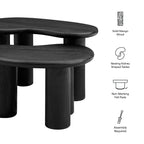 Hackney Mango Wood Nesting Coffee Table Set by Modway