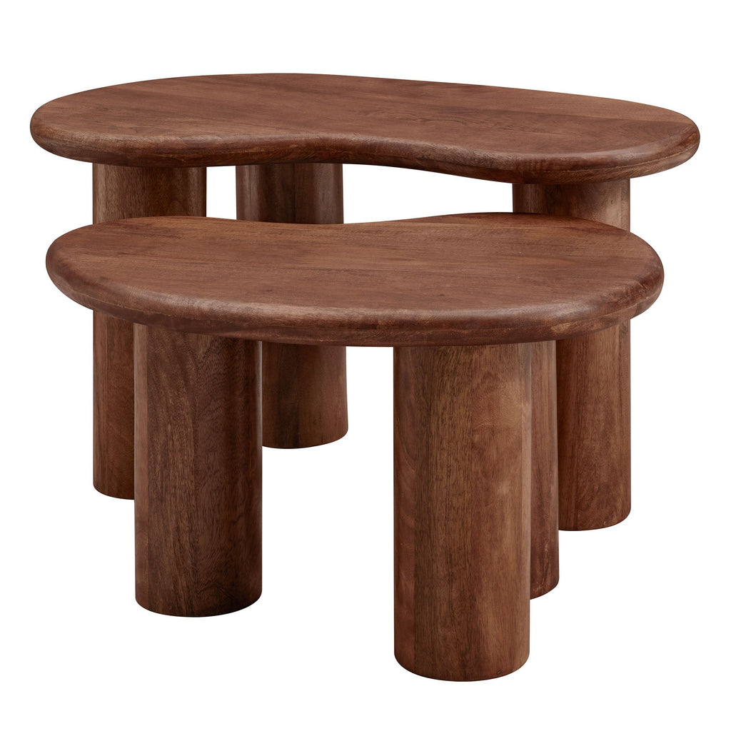 Hackney Mango Wood Nesting Coffee Table Set by Modway