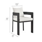 Tahoe 9-Piece Outdoor Patio Aluminum Dining Set With Extendable Table by Modway