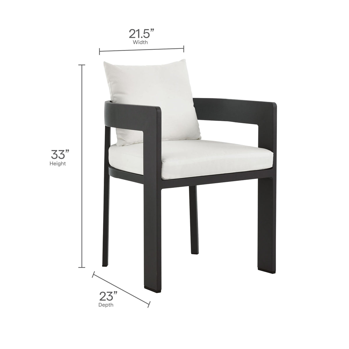 Tahoe 9-Piece Outdoor Patio Aluminum Dining Set With Extendable Table by Modway