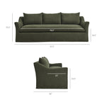 Somerset 92" Linen Blend Slipcovered Sofa by Modway