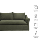 Somerset 70" Linen Blend Slipcovered Loveseat by Modway