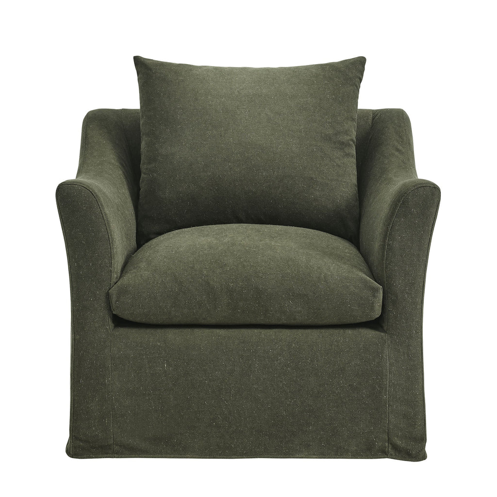 Somerset Linen Blend Slipcovered Armchair by Modway