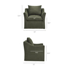 Somerset Linen Blend Slipcovered Armchair by Modway