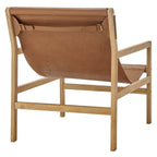 Sonora Leather Sling Chair by Modway