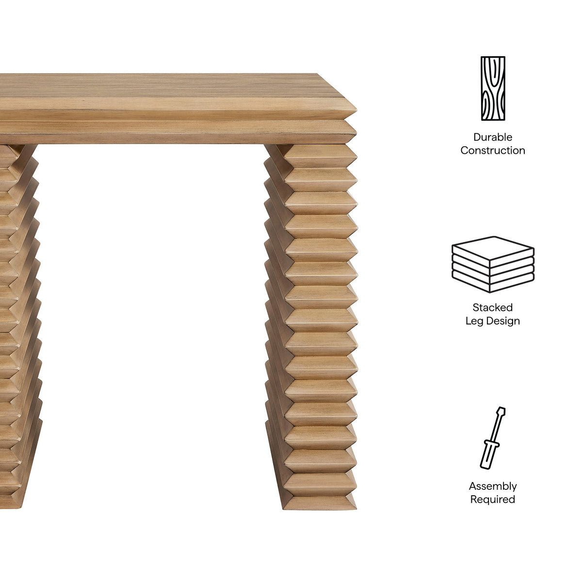 Canto Square 24" Stacked Design End Table by Modway