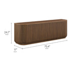 Fortitude 75" Curved Sideboard Storage Cabinet by Modway - EEI-7359