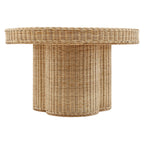 Ainsley 32 Inch Round Natural Rattan Coffee Table by Modway