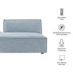 Restore Performance Fabric Upholstered Left-Facing Armless Modular Chaise by Modway