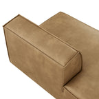 Restore Vegan Leather Left-Facing Armless Modular Chaise by Modway