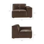 Restore Vegan Leather Right-Facing Modular Lounge Chair by Modway