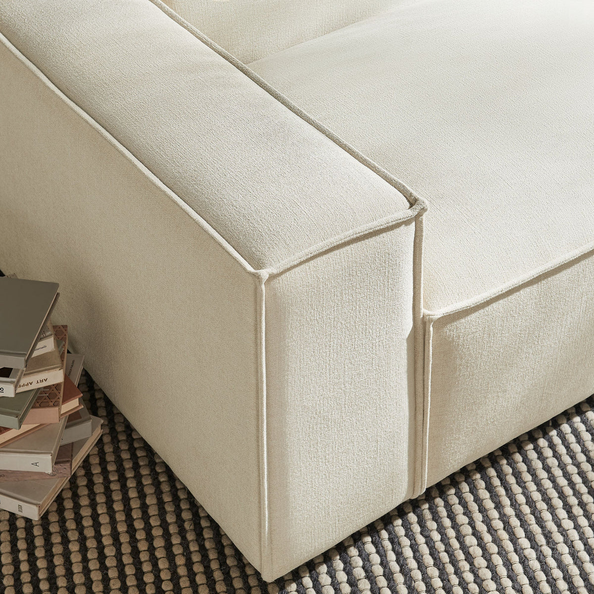 Restore Performance Fabric Upholstered Left-Facing Modular Lounge Chair by Modway