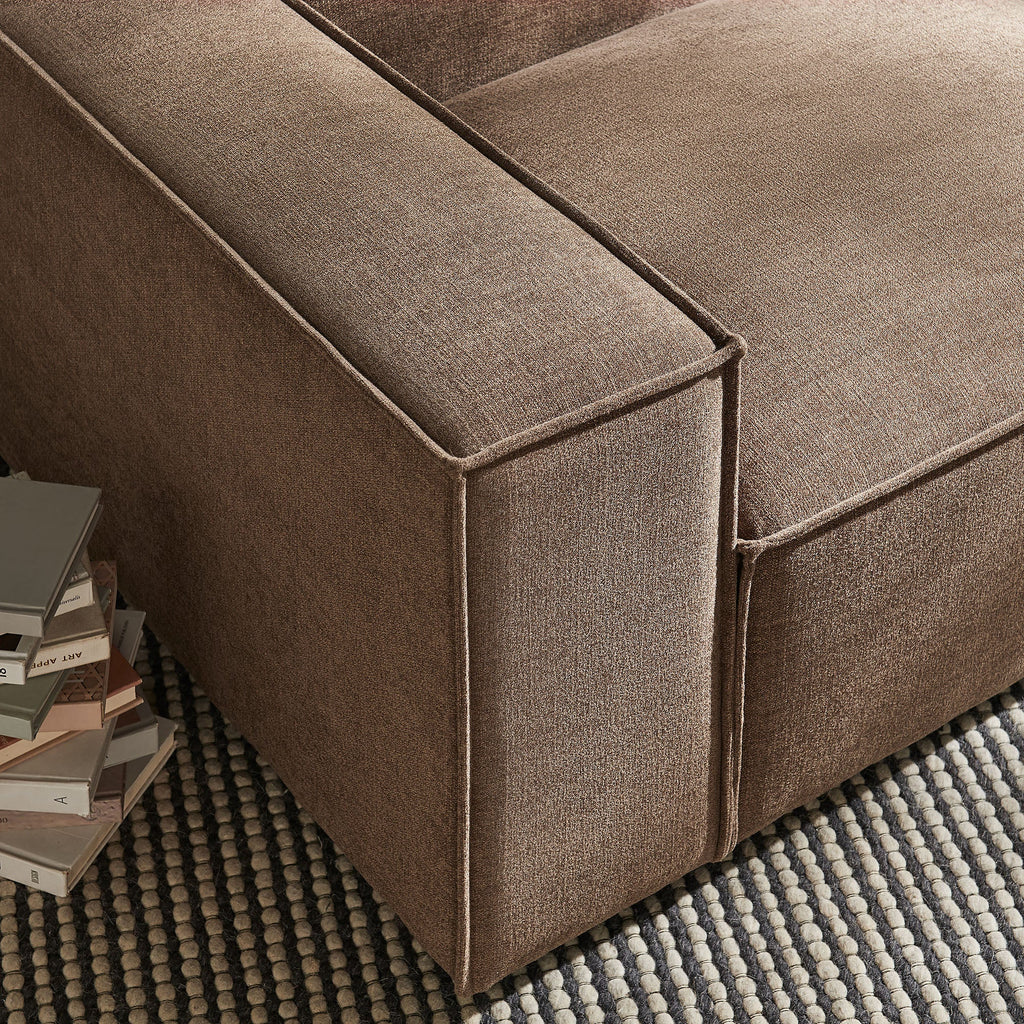 Restore Performance Fabric Upholstered Left-Facing Modular Lounge Chair by Modway