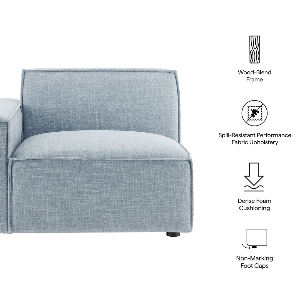 Restore Performance Fabric Upholstered Left-Facing Modular Lounge Chair by Modway