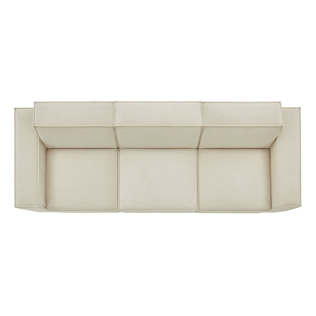 Restore 3-Piece Performance Fabric Upholstered Modular Sofa Set by Modway