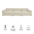 Restore 3-Piece Performance Fabric Upholstered Modular Sofa Set by Modway