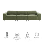 Restore 3-Piece Performance Fabric Upholstered Modular Sofa Set by Modway