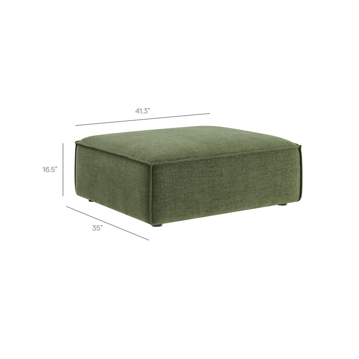 Restore 4-Piece Performance Fabric Upholstered Modular Sofa Set with Ottoman by Modway