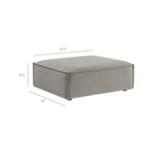Restore 4-Piece Performance Fabric Upholstered Modular Sofa Set with Ottoman by Modway