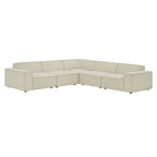 Restore 5-Piece Performance Fabric Upholstered Modular L-Shaped Sofa by Modway
