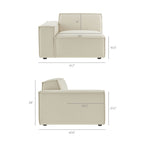 Restore 5-Piece Performance Fabric Upholstered Modular L-Shaped Sofa by Modway