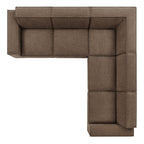 Restore 5-Piece Performance Fabric Upholstered Modular L-Shaped Sofa by Modway