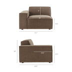Restore 5-Piece Performance Fabric Upholstered Modular L-Shaped Sofa by Modway
