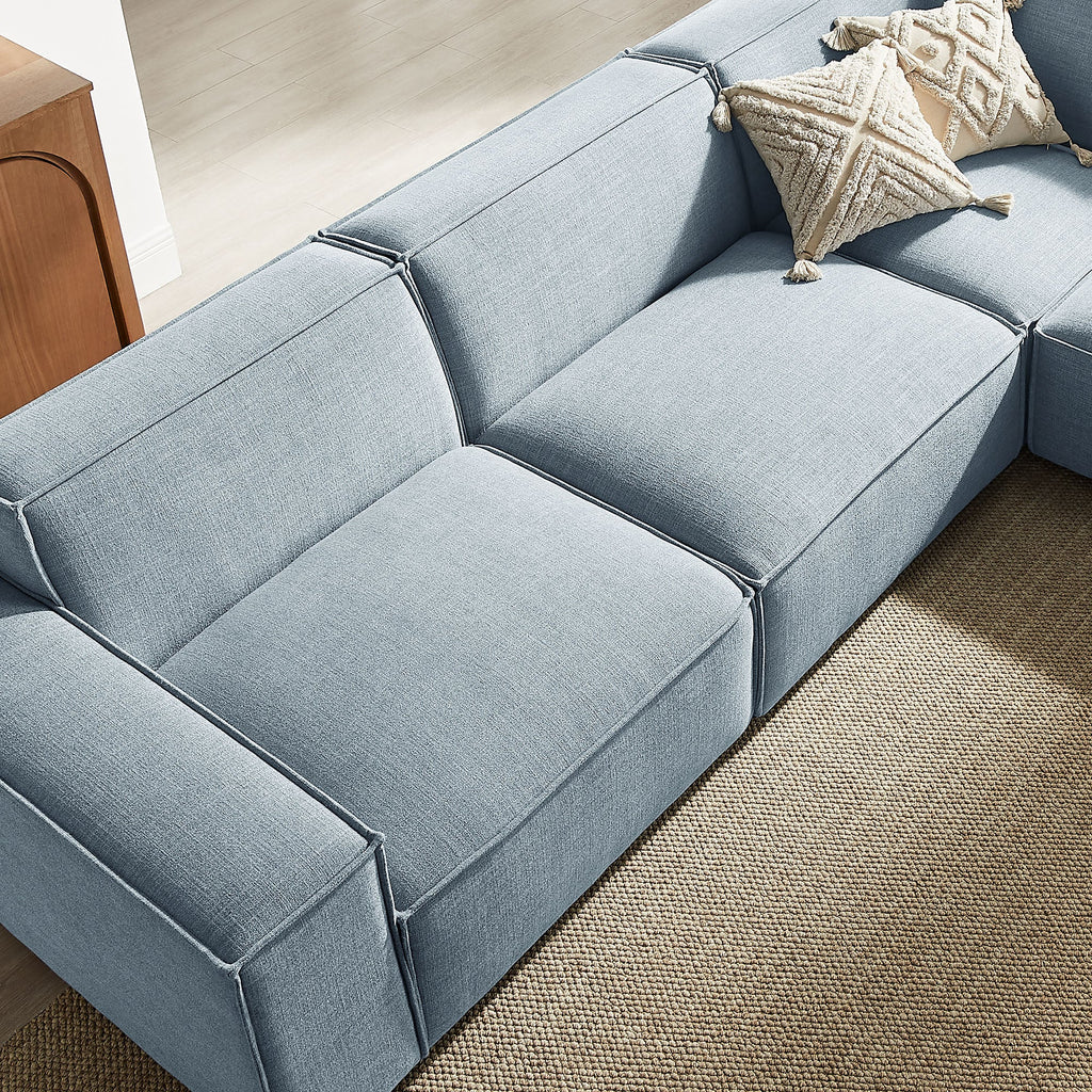 Restore 5-Piece Performance Fabric Upholstered Modular L-Shaped Sofa by Modway