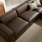 Restore 5-Piece Vegan Leather Modular L-Shaped Sofa by Modway
